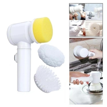 Magic Brush 5-в-1 електрическа почистваща четка за кухня и баня, за вана и съдове
