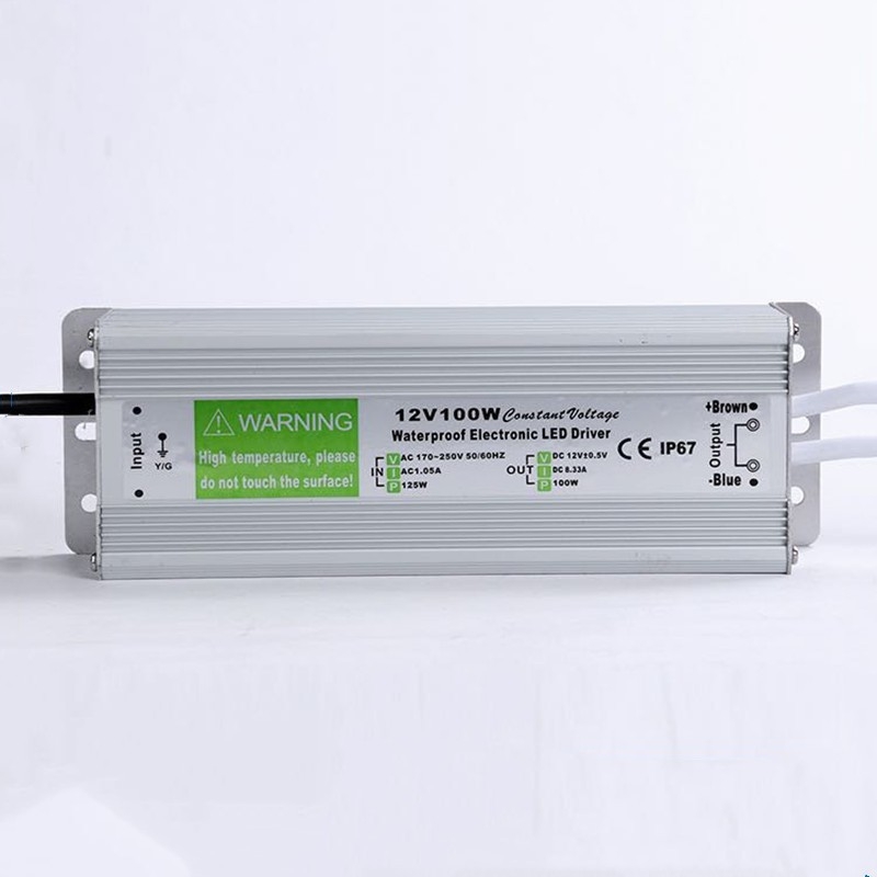LED подводна светлина за фонтан, DC трансформатор и DC изправител, DC24V/DC12V, външна водоустойчива, 10W/36W/100W