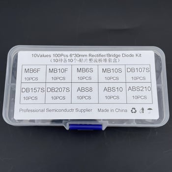 100 бр. SMD мостове за изправяне MB6F MB10F 10S 6S DB107S 207S ABS10
