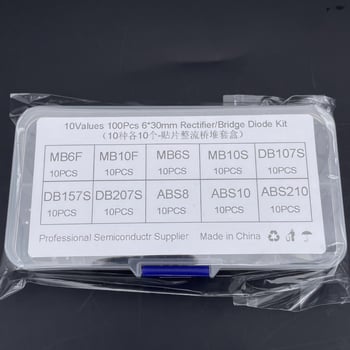 100 бр. SMD мостове за изправяне MB6F MB10F 10S 6S DB107S 207S ABS10
