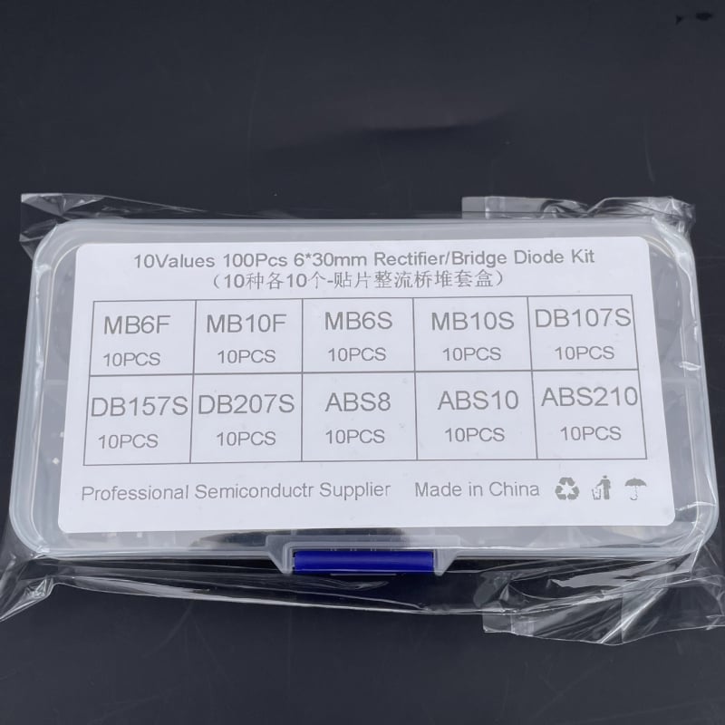 100 бр. SMD мостове за изправяне MB6F MB10F 10S 6S DB107S 207S ABS10
