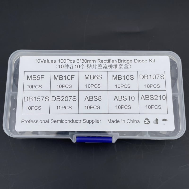 100 бр. SMD мостове за изправяне MB6F MB10F 10S 6S DB107S 207S ABS10
