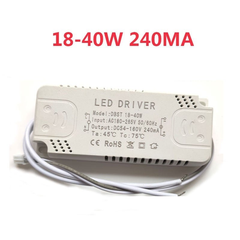 LED τροφοδοτικό και ballast, 30–50W, καθολικός σταθερού ρεύματος, εξωτερικός μετασχηματιστής