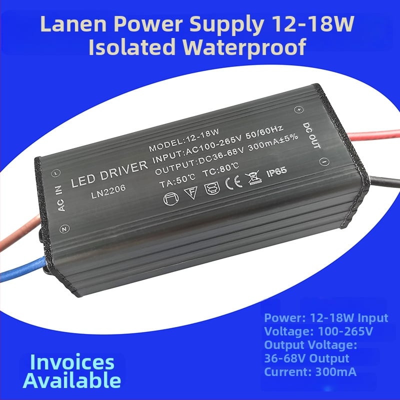 LED ovládač a napájanie pre downlight, balast, konštantný prúd, usmerňovač, transformátor a riadič