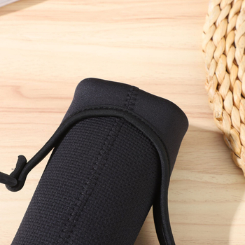 Κάλυμμα κούπας από ύφασμα με μόνωση και προστασία από πτώσεις, κατάλληλο για γυάλινα και θερμός φλυτζάνια, ανάγλυφος σχεδιασμός