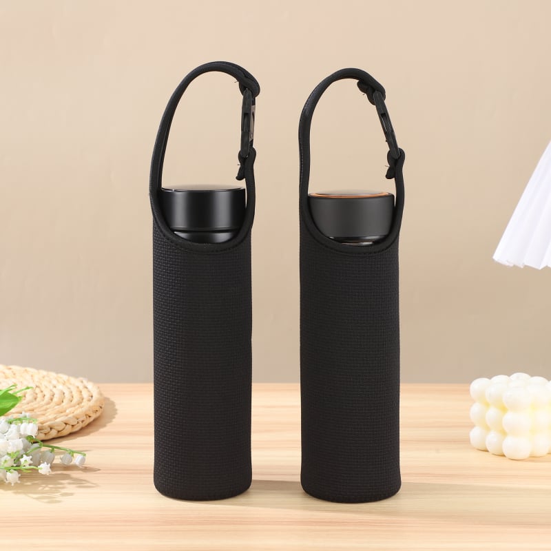 Κάλυμμα κούπας από ύφασμα με μόνωση και προστασία από πτώσεις, κατάλληλο για γυάλινα και θερμός φλυτζάνια, ανάγλυφος σχεδιασμός