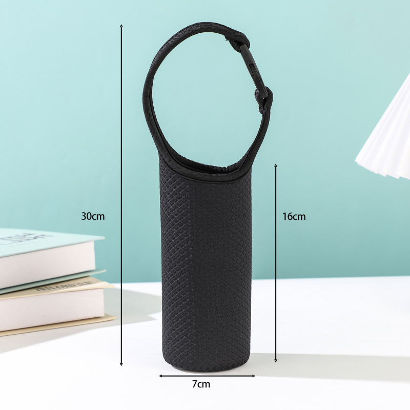 Κάλυμμα κούπας από ύφασμα με μόνωση και προστασία από πτώσεις, κατάλληλο για γυάλινα και θερμός φλυτζάνια, ανάγλυφος σχεδιασμός