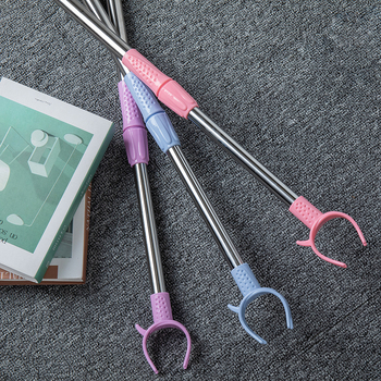 Телескопична пръчка за сушене на дрехи с пластмасова глава за балкон и общежитие