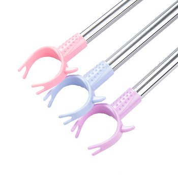 Телескопична пръчка за сушене на дрехи с пластмасова глава за балкон и общежитие