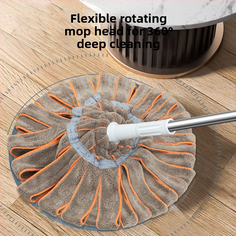 Mop z mikrovlákna s automatickým žmýkaním a absorbentnou vrstvou z Coral Fleece – pre domáce použitie