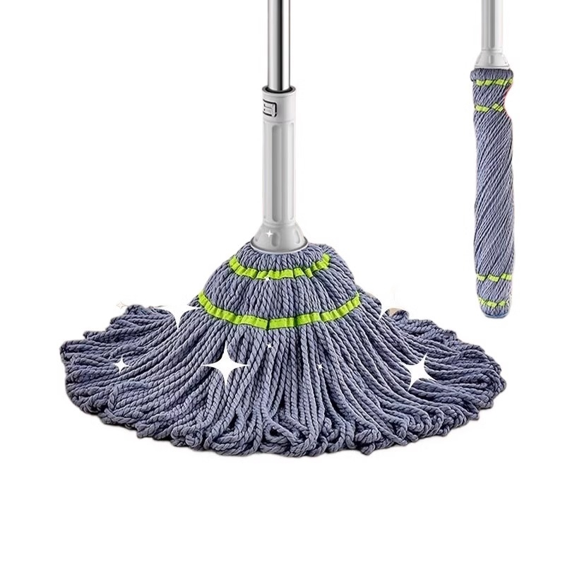 Моп с въртящ се механизъм за изцеждане, за домакинство, микрофибърна кърпа, без ръчно изпиране, чисти с едно преминаване