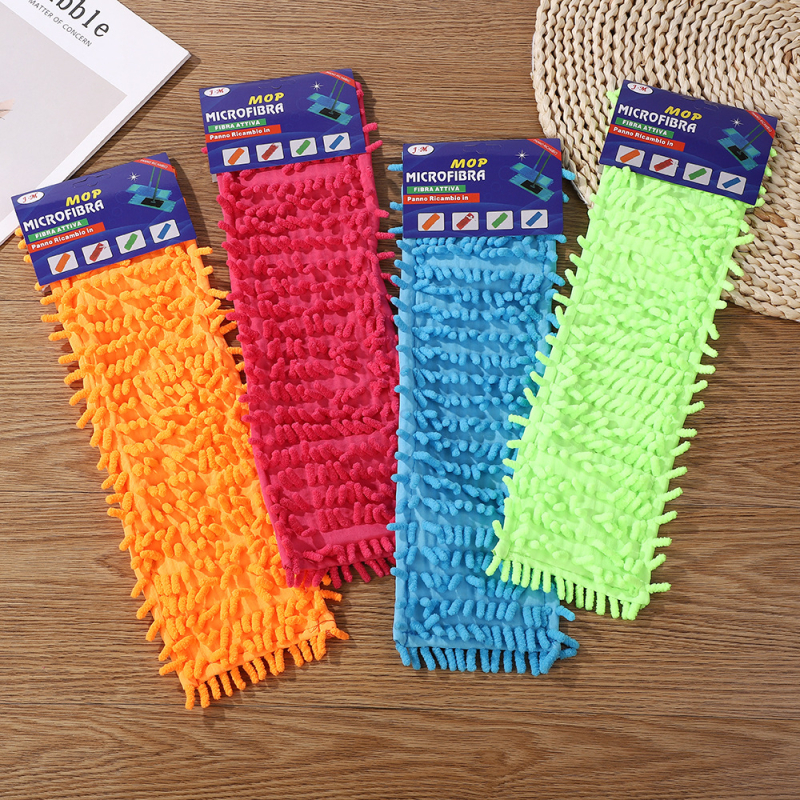 Pânza Chenille pentru mop, pentru curățarea automobilului și uz casnic, mop plat cu fibre moi pentru îndepărtarea prafului