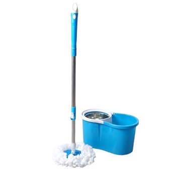 Set mop rotativ cu curățare umedă și uscată fără atingere, găleată pentru mop casnic