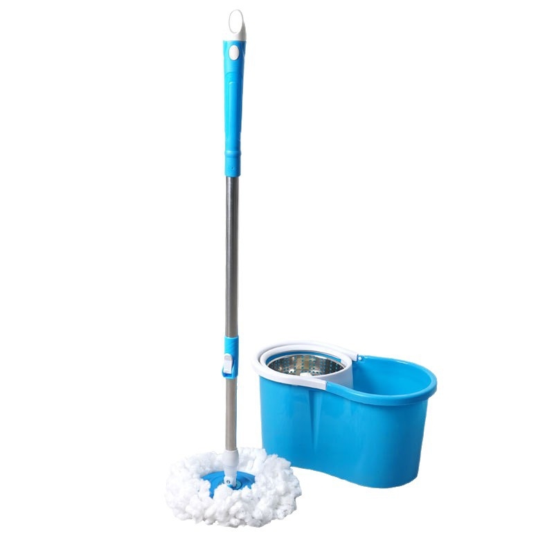 Set mop rotativ cu curățare umedă și uscată fără atingere, găleată pentru mop casnic