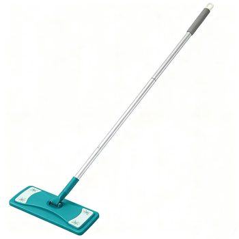 Mop plat electrostatic pentru praf, cu țesătură nețesută, patru secțiuni