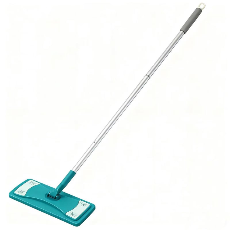 Mop plat electrostatic pentru praf, cu țesătură nețesută, patru secțiuni