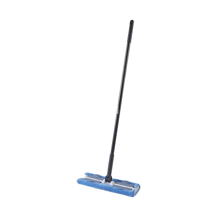 Mop plat mare, clip pentru țesătură, cap lat, lavabil manual, pentru curățare uscată și umedă