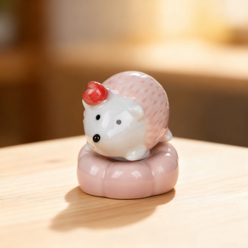 Figurină ceramică rotativă pentru birou, cu animale de desene animate, pentru relaxare