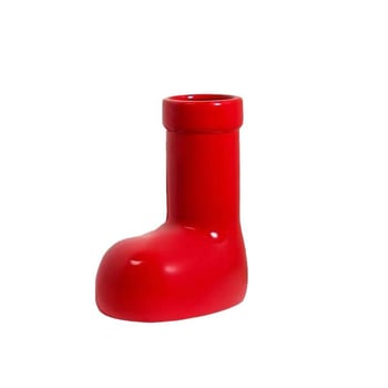 Pantof roșu din ceramică – ornament de birou, decor de masă, suport pentru vază, cadou elegant