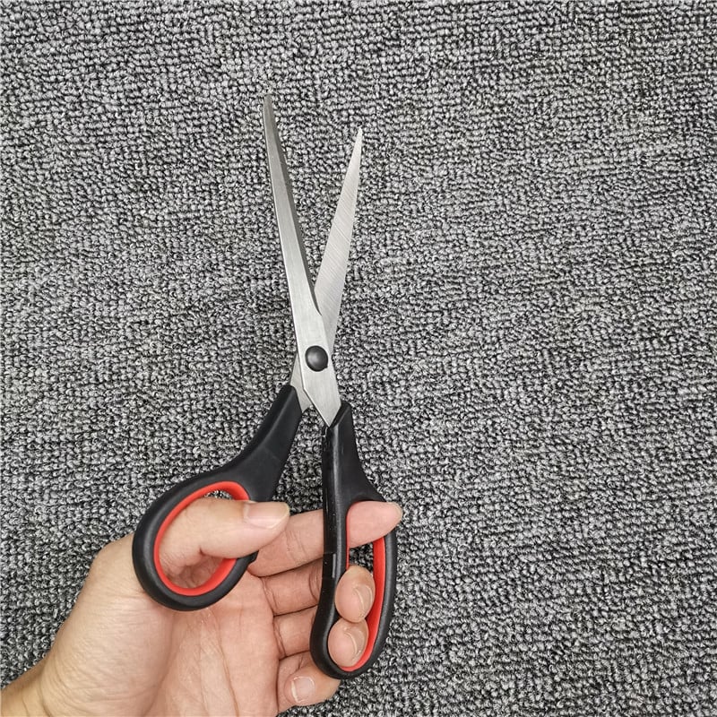 Ψαλίδια ραπτικής από ανοξείδωτο ατσάλι, για γραφείο και οικιακή χρήση, με μακρύ λάμα και χειρολαβή από πολυπροπυλένιο