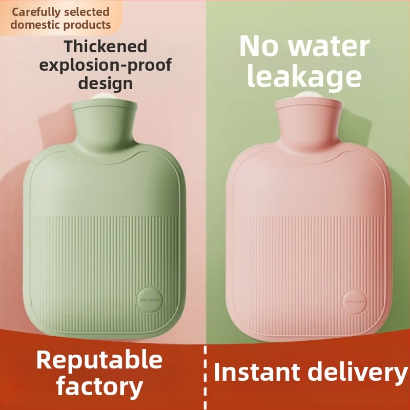 Бутилка за гореща вода с плюшено покритие, защита против експлозия, загрява ръцете и краката, преносим нагревател за студентско общежитие