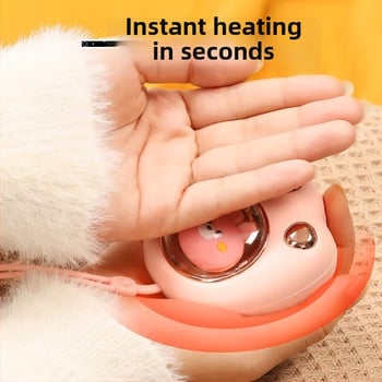 Θερμαντήρας χεριών σε σχήμα πατουσιάς γάτας, USB επαναφορτιζόμενος, φορητός, γρήγορη θέρμανση, δώρο χειμώνα