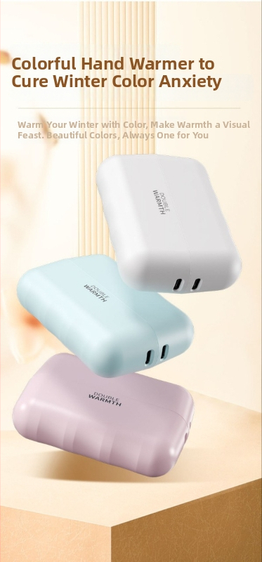 Magický rozdelený ohrievač rúk, mini prenosný 2-in-1 USB nabíjateľný