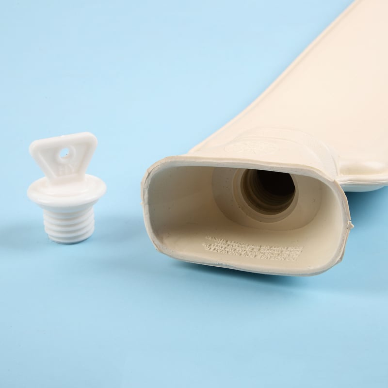 Дълга гумена бутилка за гореща вода с удебелен вътрешен слой, запълване с вода, голям размер за деца, домашна употреба.