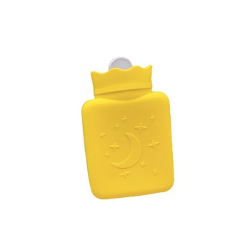Силиконова бутилка за гореща вода със защита от експлозия, малък размер, 350 ml, сладък дизайн за затопляне на корема и ръцете
