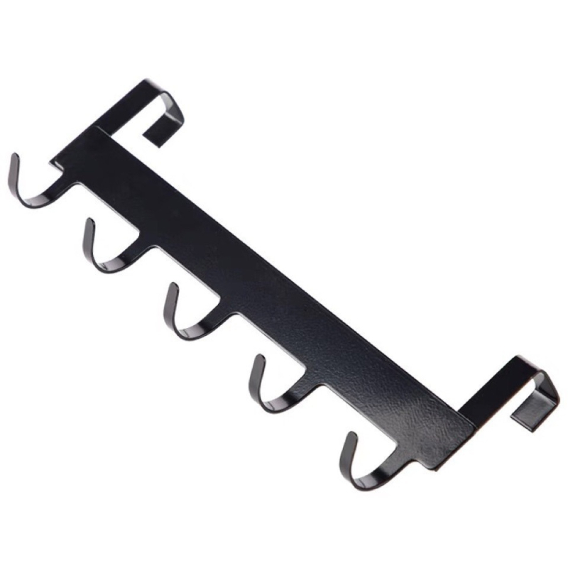 Cârlige pentru ușă, fără găuri, multifuncționale, din oțel, pentru baie și bucătărie, set de 5 bucăți