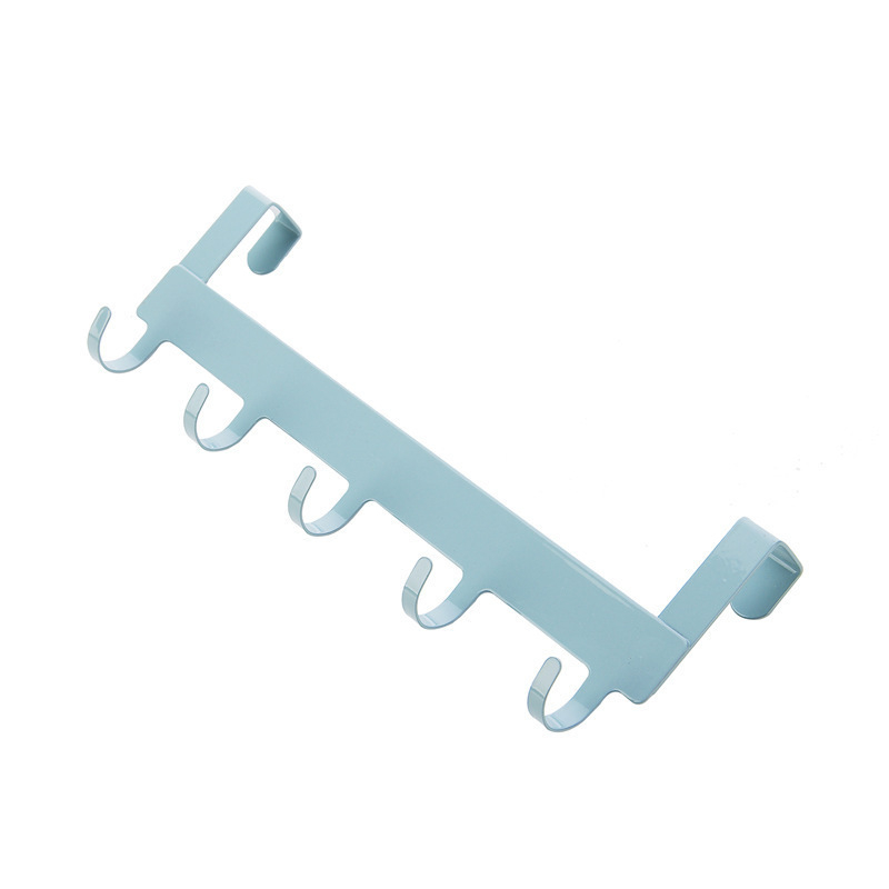 Cârlige pentru ușă, fără găuri, multifuncționale, din oțel, pentru baie și bucătărie, set de 5 bucăți