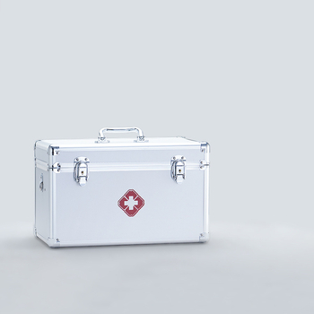 Алуминиева преносима медицинска кутия за първа помощ