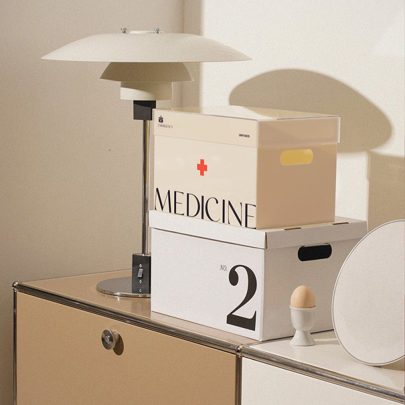 Акрилна аптечка за дома – семейна медицинска кутия за съхранение, прахоустойчива, преносим комплект за първа помощ с голям капацитет