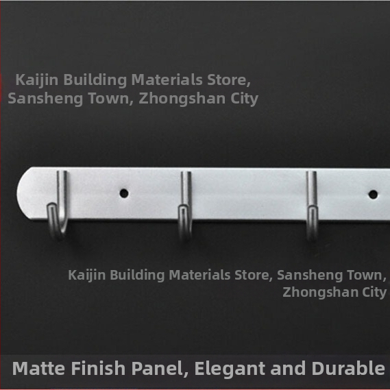 Umeraș din aluminiu spațial pentru paltoane și prosoape, montat pe perete, design practic modern