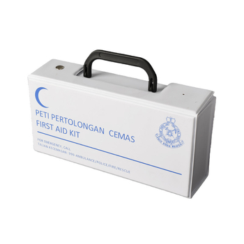 Портативен комплект за първа помощ с флип-капак и PVC кутия за съхранение на лекарства за дома и навън