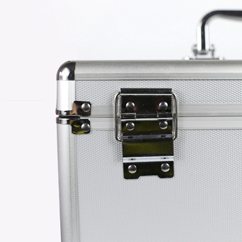 Двоен слой алуминиева медицинска кутия, голям капацитет за лекарства за дома и пътувания, преносим комплект за спешни случаи.