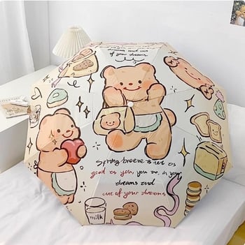 Prispôsobený digitálne farebne tlačený UV-ochranný skladací slnečník pre deti