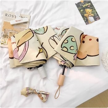 Prispôsobený digitálne farebne tlačený UV-ochranný skladací slnečník pre deti