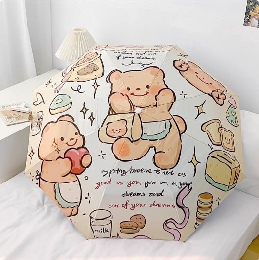 Prispôsobený digitálne farebne tlačený UV-ochranný skladací slnečník pre deti