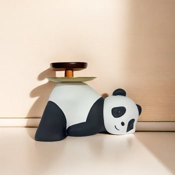 Мила панда — тава за вход със съхранение на ключове, декоративна настолна украса за хол и масичка за кафе, подарък за нов дом
