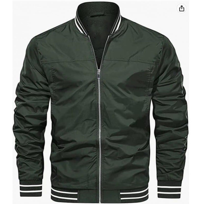 Мъжко яке с европейски размер, леко яке-ветровка, пилотно ветроустойчиво ежедневно палто, препи стил