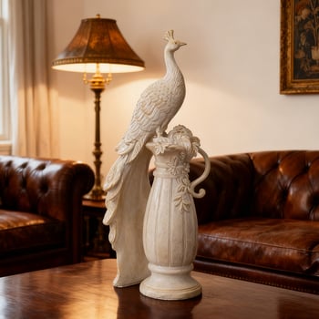 Европейски стил луксозна декоративна фигура – паун, за телевизионен шкаф, домашна и градинска украса, сватбен реквизит