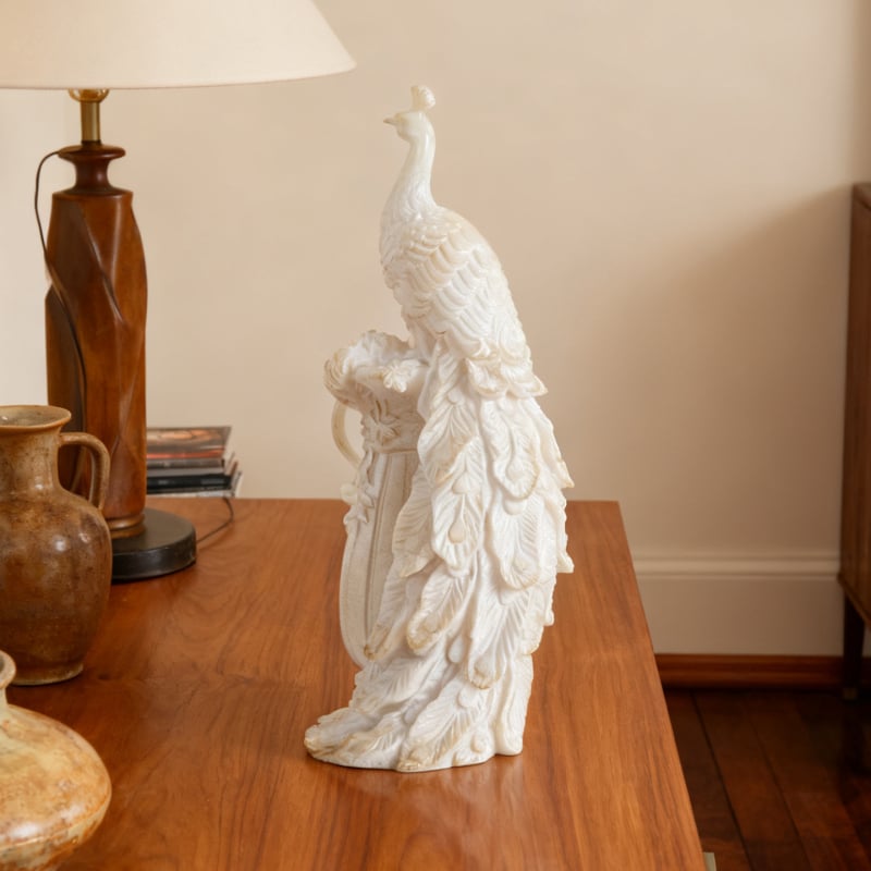 Европейски стил луксозна декоративна фигура – паун, за телевизионен шкаф, домашна и градинска украса, сватбен реквизит