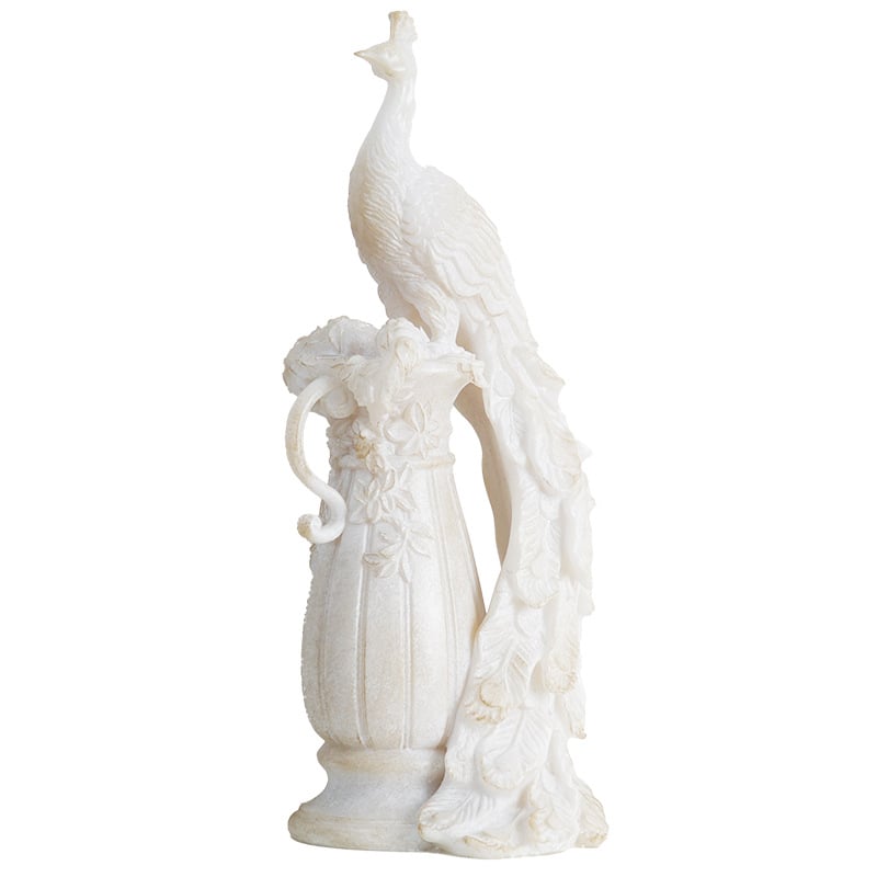 Европейски стил луксозна декоративна фигура – паун, за телевизионен шкаф, домашна и градинска украса, сватбен реквизит