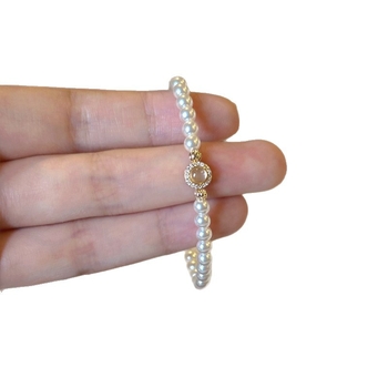 Prirodni jade perljasti narukvica za žene, diskretan luksuz uz kristalni zironom