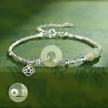 Ženski geometrijski narukvica s lažnim kamenom i sigurnosnim kopčom, proljeće 2025, savršen poklon djevojci.