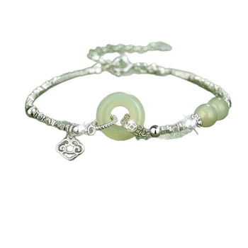 Ženski geometrijski narukvica s lažnim kamenom i sigurnosnim kopčom, proljeće 2025, savršen poklon djevojci.