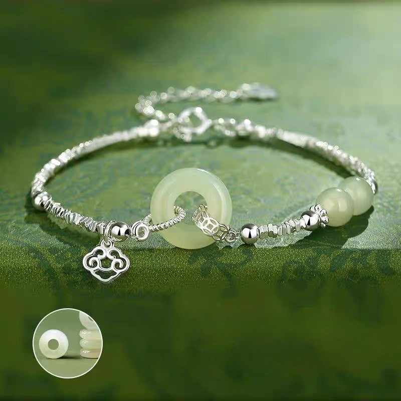 Ženski geometrijski narukvica s lažnim kamenom i sigurnosnim kopčom, proljeće 2025, savršen poklon djevojci.