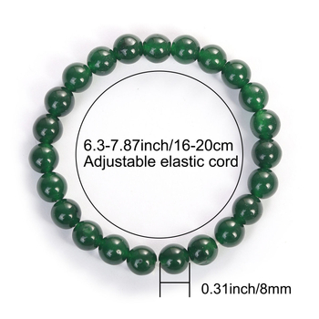 Narukvica od perli Malay Jade - ručno izrađeni prirodni kamen, unisex