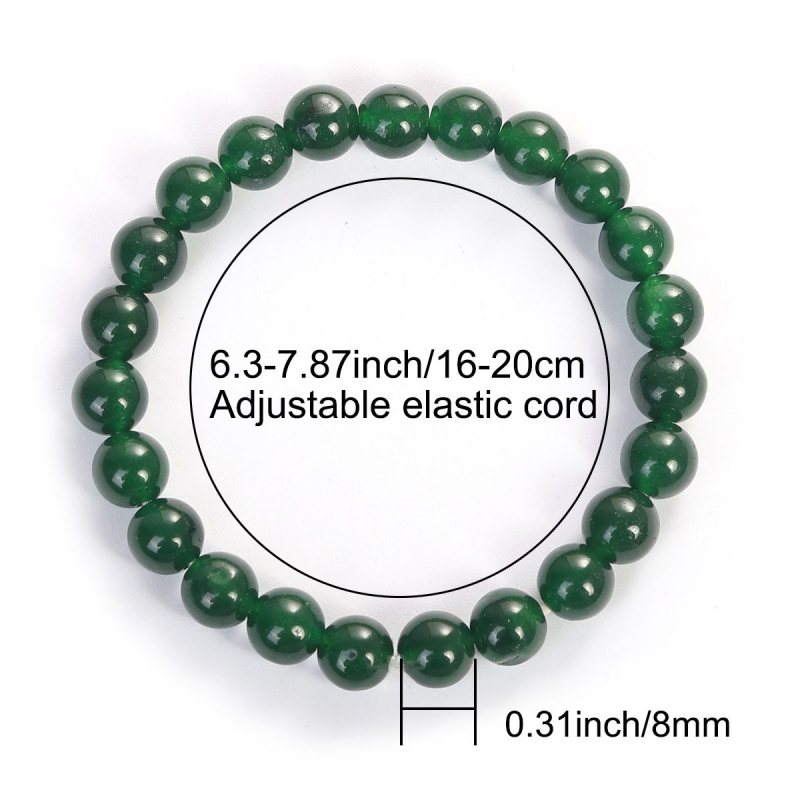 Narukvica od perli Malay Jade - ručno izrađeni prirodni kamen, unisex
